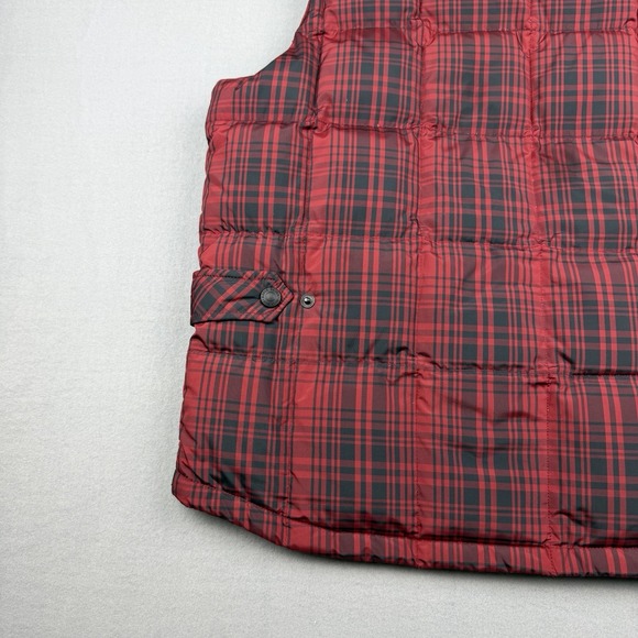 Eddie Bauer WeatherEdge Plaid Puffer Vest Mens Large Goose Down - Picture 11 of 12
